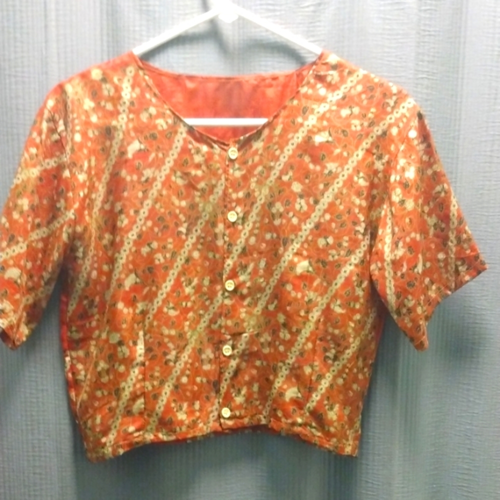 Floral Button-Up Blouse